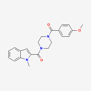 2-[4-(4-methoxybenzoyl)piperazine-1-carbonyl]-1-methyl-1H-indole