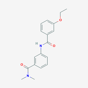 molecular formula C18H20N2O3 B4520305 N-{3-[(dimethylamino)carbonyl]phenyl}-3-ethoxybenzamide 