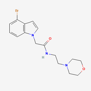 2-(4-bromo-1H-indol-1-yl)-N-[2-(morpholin-4-yl)ethyl]acetamide