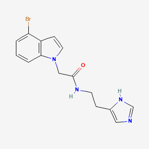 2-(4-bromo-1H-indol-1-yl)-N-[2-(1H-imidazol-4-yl)ethyl]acetamide