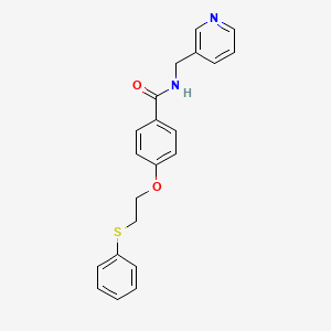 4-[2-(phenylthio)ethoxy]-N-(3-pyridinylmethyl)benzamide