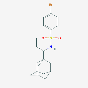 molecular formula C19H26BrNO2S B452034 N-[1-(1-adamantyl)propyl]-4-bromobenzenesulfonamide 