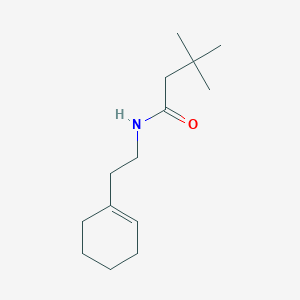 molecular formula C14H25NO B452035 N-[2-(1-cyclohexen-1-yl)ethyl]-3,3-dimethylbutanamide 