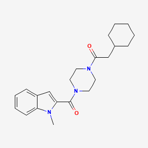 2-cyclohexyl-1-{4-[(1-methyl-1H-indol-2-yl)carbonyl]piperazin-1-yl}ethanone