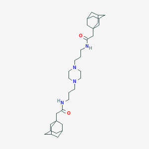 2-(1-adamantyl)-N-[3-(4-{3-[(1-adamantylacetyl)amino]propyl}-1-piperazinyl)propyl]acetamide