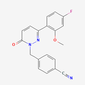 4-{[3-(4-fluoro-2-methoxyphenyl)-6-oxo-1(6H)-pyridazinyl]methyl}benzonitrile