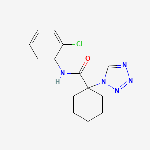 N-(2-chlorophenyl)-1-(1H-tetrazol-1-yl)cyclohexanecarboxamide