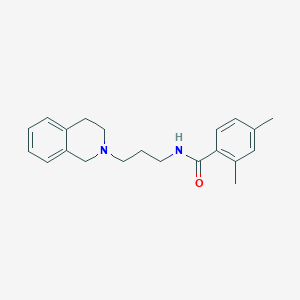 N-[3-(3,4-dihydro-1H-isoquinolin-2-yl)propyl]-2,4-dimethylbenzamide