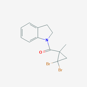 1-[(2,2-Dibromo-1-methylcyclopropyl)carbonyl]indoline