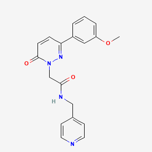 2-(3-(3-methoxyphenyl)-6-oxopyridazin-1(6H)-yl)-N-(pyridin-4-ylmethyl)acetamide