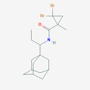 molecular formula C18H27Br2NO B452041 N-[1-(1-adamantyl)propyl]-2,2-dibromo-1-methylcyclopropanecarboxamide 