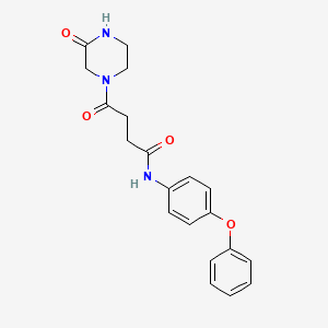 4-oxo-4-(3-oxopiperazin-1-yl)-N-(4-phenoxyphenyl)butanamide