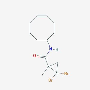 2,2-dibromo-N-cyclooctyl-1-methylcyclopropanecarboxamide