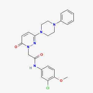 N-(3-chloro-4-methoxyphenyl)-2-[6-oxo-3-(4-phenylpiperazin-1-yl)pyridazin-1(6H)-yl]acetamide