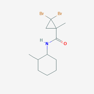 2,2-dibromo-1-methyl-N-(2-methylcyclohexyl)cyclopropanecarboxamide