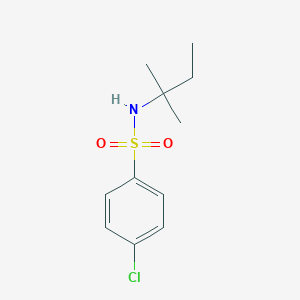 molecular formula C11H16ClNO2S B452045 4-chloro-N-(2-methylbutan-2-yl)benzenesulfonamide 