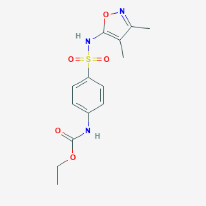 Ethyl 4-{[(3,4-dimethyl-5-isoxazolyl)amino]sulfonyl}phenylcarbamate