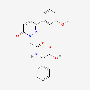 ({[3-(3-methoxyphenyl)-6-oxo-1(6H)-pyridazinyl]acetyl}amino)(phenyl)acetic acid