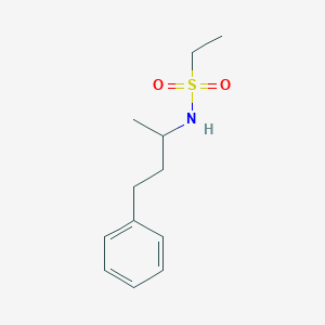 molecular formula C12H19NO2S B452049 N-(4-phenylbutan-2-yl)ethanesulfonamide CAS No. 546108-44-5