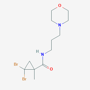 2,2-dibromo-1-methyl-N-[3-(4-morpholinyl)propyl]cyclopropanecarboxamide