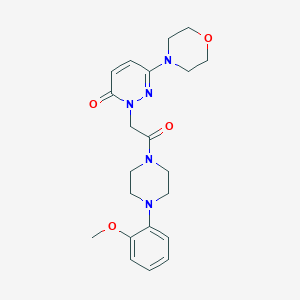 2-{2-[4-(2-methoxyphenyl)piperazin-1-yl]-2-oxoethyl}-6-(morpholin-4-yl)pyridazin-3(2H)-one