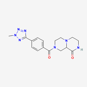 8-[4-(2-methyl-2H-tetrazol-5-yl)benzoyl]hexahydro-2H-pyrazino[1,2-a]pyrazin-1(6H)-one