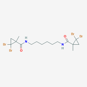 molecular formula C16H24Br4N2O2 B452054 2,2-dibromo-N-(6-{[(2,2-dibromo-1-methylcyclopropyl)carbonyl]amino}hexyl)-1-methylcyclopropanecarboxamide 