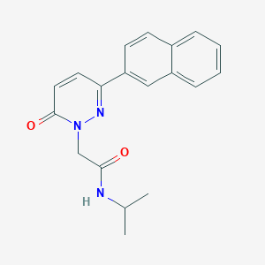 molecular formula C19H19N3O2 B4520549 N~1~-isopropyl-2-[3-(2-naphthyl)-6-oxo-1(6H)-pyridazinyl]acetamide 