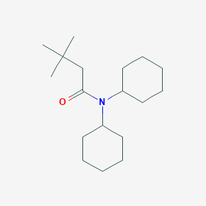 molecular formula C18H33NO B452056 N,N-dicyclohexyl-3,3-dimethylbutanamide 