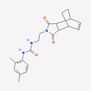 N-(2,4-dimethylphenyl)-N'-[2-(1,3-dioxo-1,3,3a,4,7,7a-hexahydro-2H-4,7-ethanoisoindol-2-yl)ethyl]urea