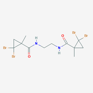 molecular formula C12H16Br4N2O2 B452064 2,2-dibromo-N-(2-{[(2,2-dibromo-1-methylcyclopropyl)carbonyl]amino}ethyl)-1-methylcyclopropanecarboxamide 