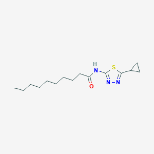 N-(5-cyclopropyl-1,3,4-thiadiazol-2-yl)decanamide