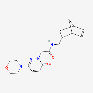 molecular formula C18H24N4O3 B4520684 N-(bicyclo[2.2.1]hept-5-en-2-ylmethyl)-2-[3-(morpholin-4-yl)-6-oxopyridazin-1(6H)-yl]acetamide 