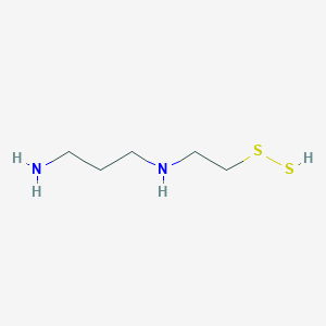 molecular formula C5H14N2S2 B045207 2-(3-氨基丙氨基)乙烷硫醇 CAS No. 115900-54-4