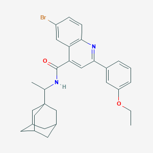 N-[1-(1-adamantyl)ethyl]-6-bromo-2-(3-ethoxyphenyl)-4-quinolinecarboxamide
