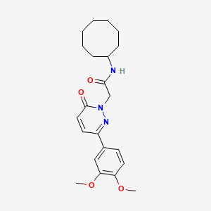 N-cyclooctyl-2-(3-(3,4-dimethoxyphenyl)-6-oxopyridazin-1(6H)-yl)acetamide