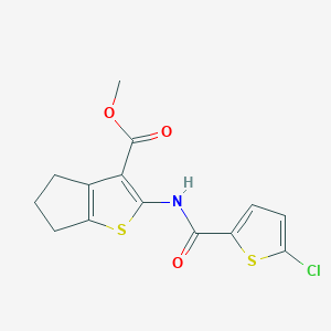 methyl 2-(5-chlorothiophene-2-carboxamido)-5,6-dihydro-4H-cyclopenta[b]thiophene-3-carboxylate