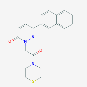 6-(naphthalen-2-yl)-2-[2-oxo-2-(thiomorpholin-4-yl)ethyl]pyridazin-3(2H)-one