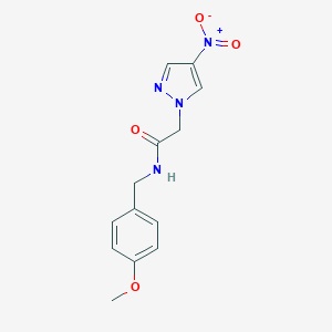 2-{4-nitro-1H-pyrazol-1-yl}-N-(4-methoxybenzyl)acetamide