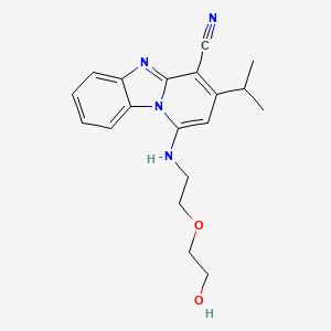 1-[2-(2-Hydroxyethoxy)ethylamino]-3-propan-2-ylpyrido[1,2-a]benzimidazole-4-carbonitrile