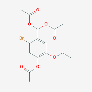 (Acetyloxy)[4-(acetyloxy)-2-bromo-5-ethoxyphenyl]methyl acetate
