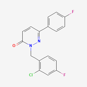 2-(2-chloro-4-fluorobenzyl)-6-(4-fluorophenyl)pyridazin-3(2H)-one