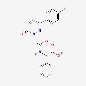 ({[3-(4-fluorophenyl)-6-oxo-1(6H)-pyridazinyl]acetyl}amino)(phenyl)acetic acid