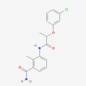 3-{[2-(3-chlorophenoxy)propanoyl]amino}-2-methylbenzamide