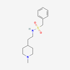 N-[2-(1-methylpiperidin-4-yl)ethyl]-1-phenylmethanesulfonamide