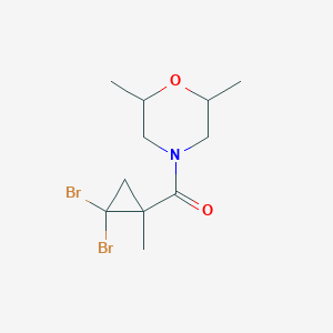 molecular formula C11H17Br2NO2 B452089 4-[(2,2-Dibromo-1-methylcyclopropyl)carbonyl]-2,6-dimethylmorpholine 