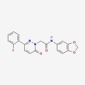 N-(1,3-benzodioxol-5-yl)-2-[3-(2-fluorophenyl)-6-oxopyridazin-1(6H)-yl]acetamide