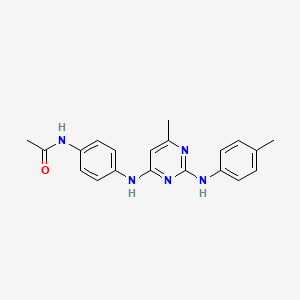 N~1~-(4-{[6-METHYL-2-(4-TOLUIDINO)-4-PYRIMIDINYL]AMINO}PHENYL)ACETAMIDE