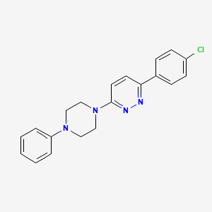 3-(4-Chlorophenyl)-6-(4-phenylpiperazinyl)pyridazine