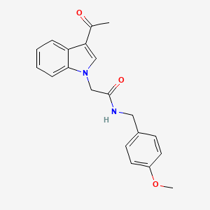 2-(3-acetyl-1H-indol-1-yl)-N-(4-methoxybenzyl)acetamide